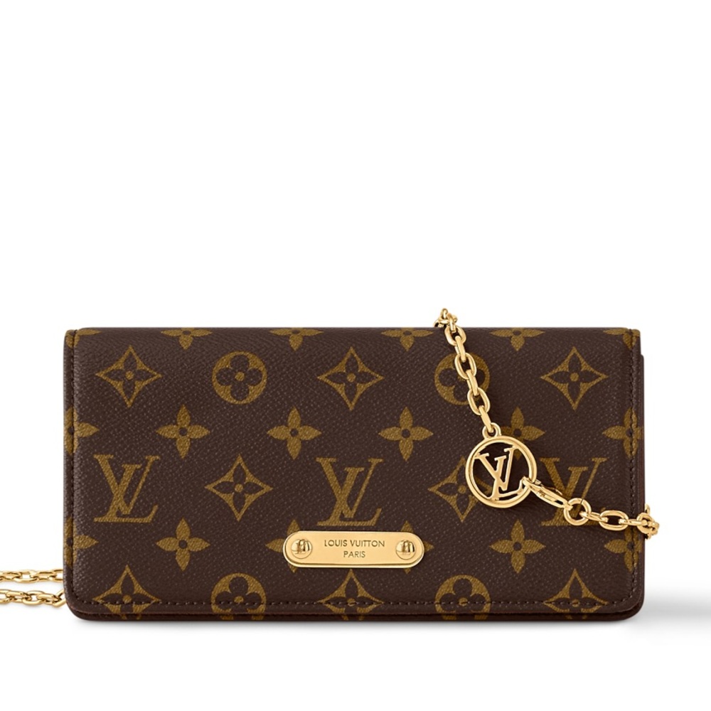 LIKE NEW - AUTHENTIC LOUIS VITTON - Wallet On Chain Lily. BAG + BOX + RECEIPT